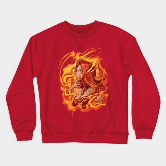 Lina, the Slayer Crewneck Sweatshirt by RachtaLin